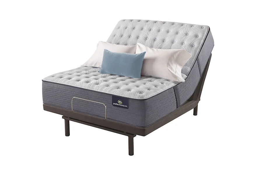 Renewed Sleep Extra Firm Queen 13 1/2" Extra Firm Adjustable Set by Serta at Esprit Decor Home Furnishings